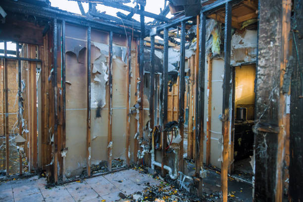 Professional Fire Damage Removal technician working in Marcus Hook, PA